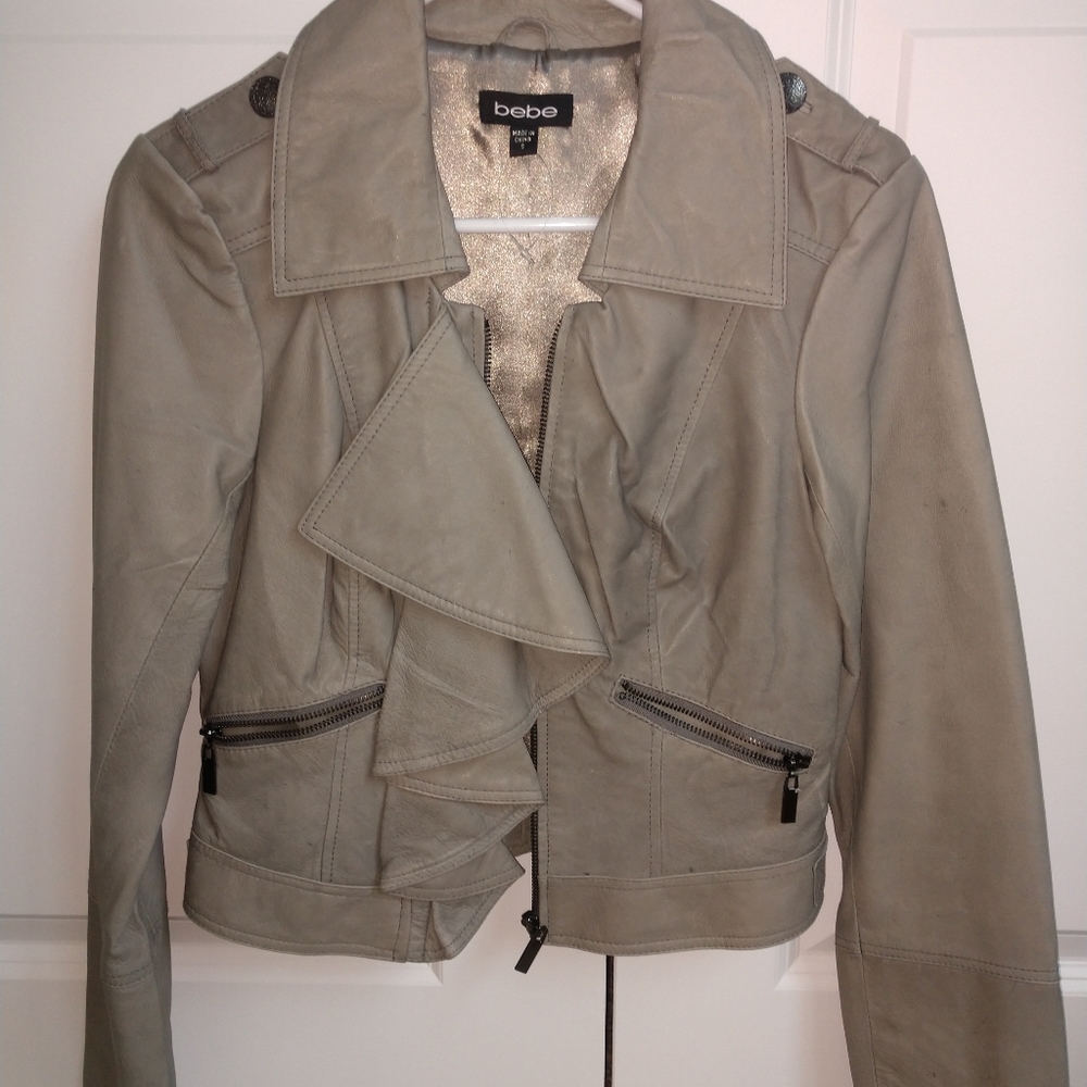Bebe leather jacket